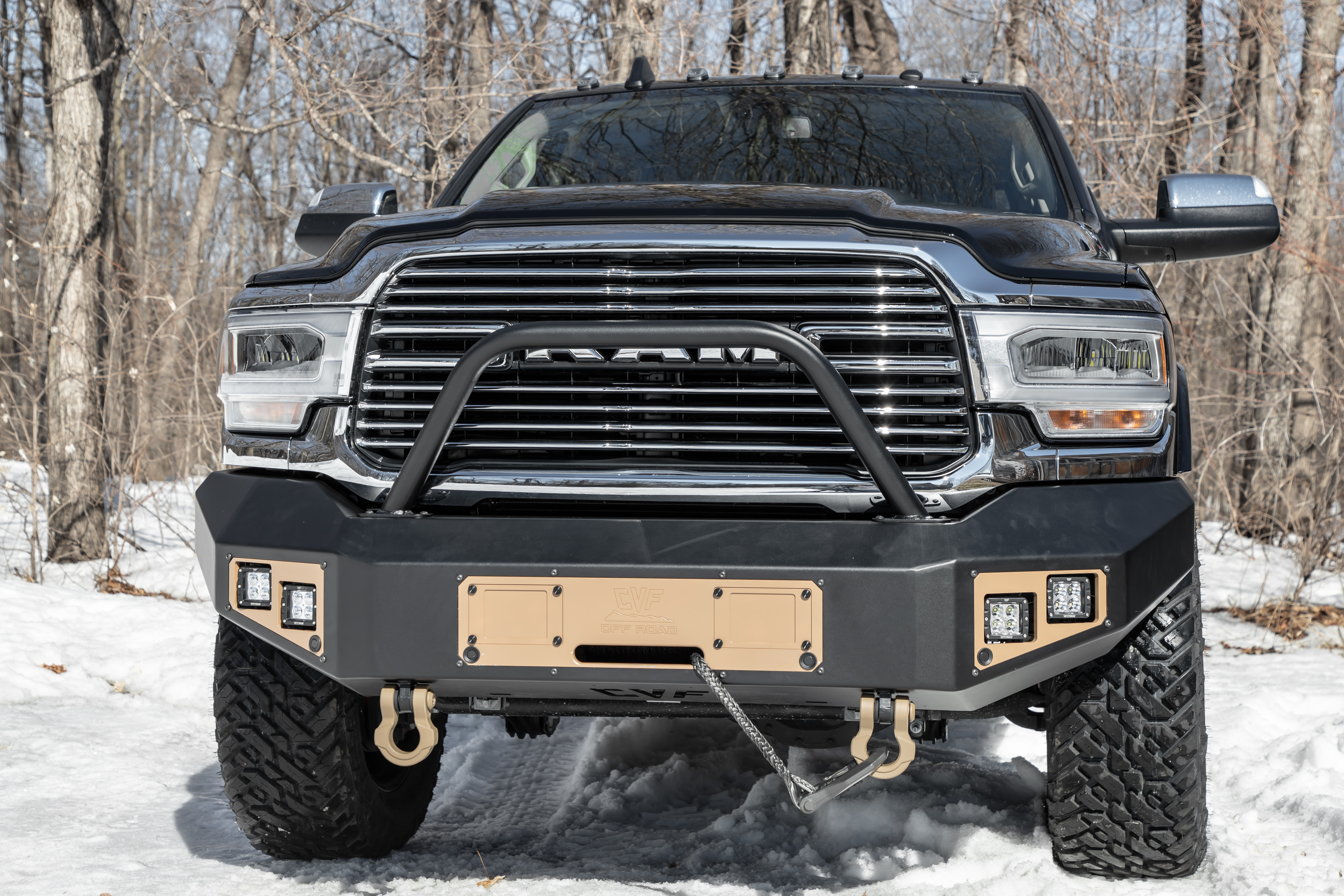 CVF Offroad Ram Front Bumper with Winch